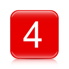 Obraz premium Red 4 button, icon