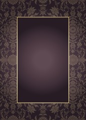 wedding card design, paisley floral pattern , India