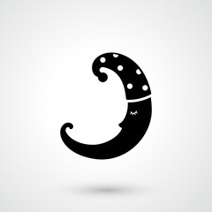 Fototapeta premium moon icon vector