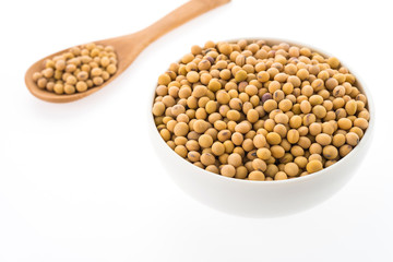 Soybean isolated on white background