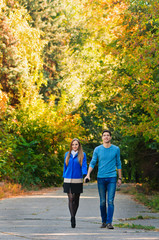 Obraz premium Falling in love autumn