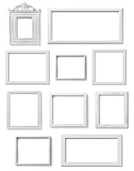 white frame wood background image