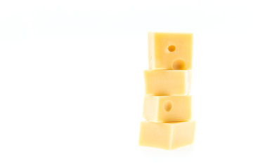 Cheese isolated on white
