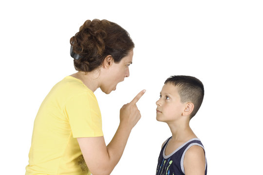 Boy confronts his mother