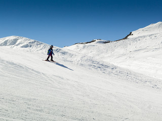 Fototapeta na wymiar Boy as skier