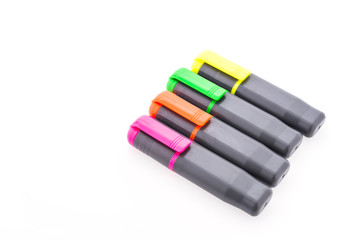 highlighter pen isolated on white background