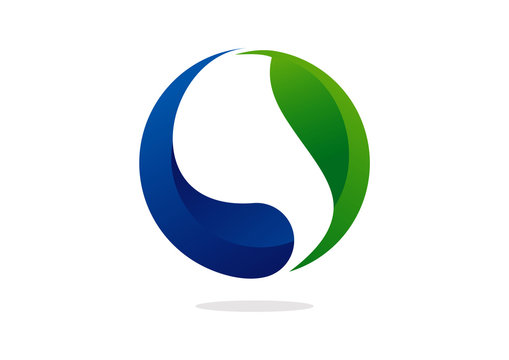 Sphere abstract vector logo design