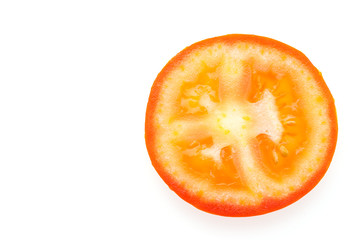 Tomato isolated on white