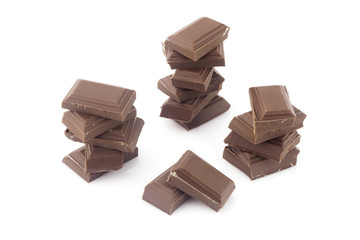 Chocolate isolated on white background