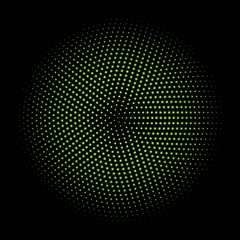 green circle of halftone