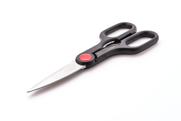 Kitchen scissor object isolated on white