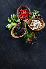 Herbs and spices selection