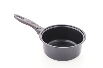 Iron pot isolated on white background