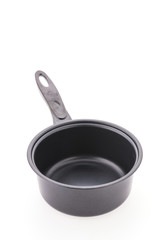 Iron pot isolated on white background