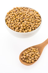 Soybean isolated on white background