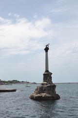 Monument to the Scuttled Warships in Sevastopol - obrazy, fototapety, plakaty