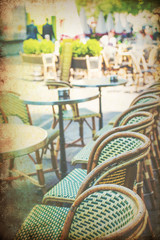 old-fashioned Cafe terrace
