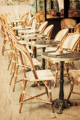 old-fashioned Cafe terrace