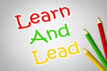 Learn And Lead Concept