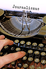 Alte Schreibmaschine, Journalismus Wort