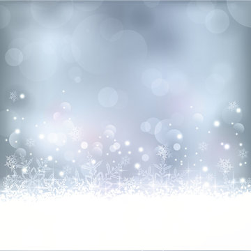 Blue Christmas, winter background