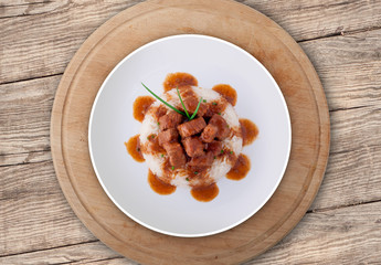 Goulash soup with rice