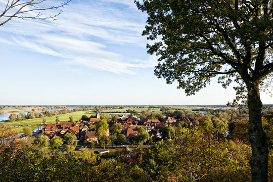 Hitzacker an der Elbe von oben
