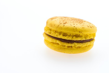 Macaroons isolated on white