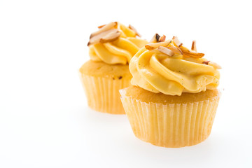 Cupcakes isolated on white