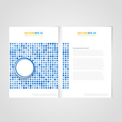 Flyer template back and front design.