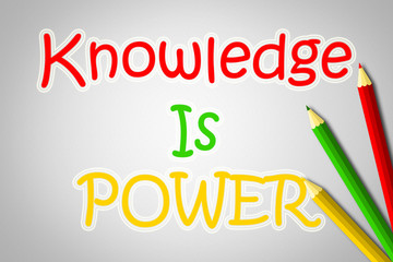 Knowledge is power concept