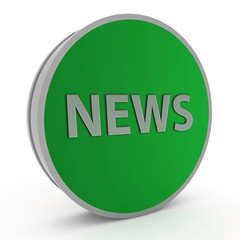News circular icon on white background