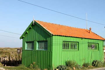 cabanes de pêcheurs sur l'île d'oléron