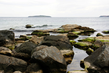Fototapeta na wymiar rocks and island - 2
