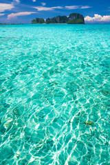 Idyllic Seascape Green Pinnacle