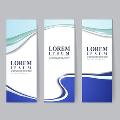 Fototapeta premium technology style design banners set template