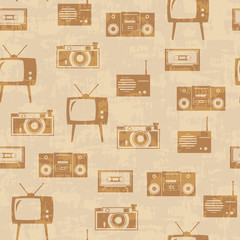 Background with equipment