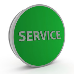Service circular icon on white background