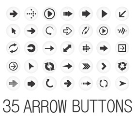 black round icons with arrows