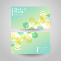 simple background for business card with hexagons element
