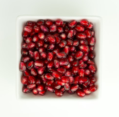 Juicy pomegranate seeds