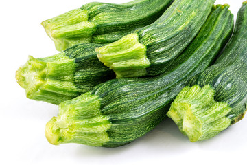 Zucchini  on white background