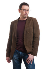 Fototapeta premium Portret poważnego mężczyzny