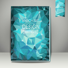 polygonal background for book cover template