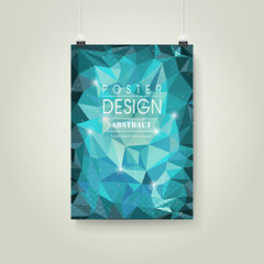 abstract polygonal background for poster template