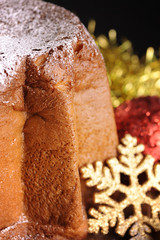 Pandoro. Traditional italian Christmas cake