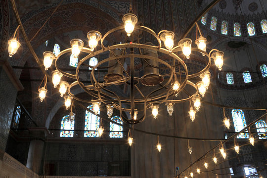 Chandelier of Sultan Ahmed mosque