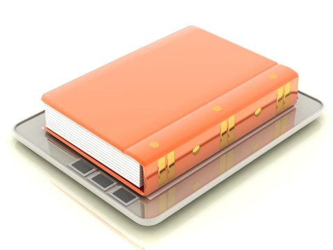 concept books in laptop