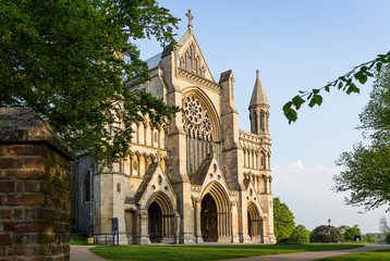Fototapeta na wymiar Cathedral and Abbey Church of Saint Alban in St.Albans, UK