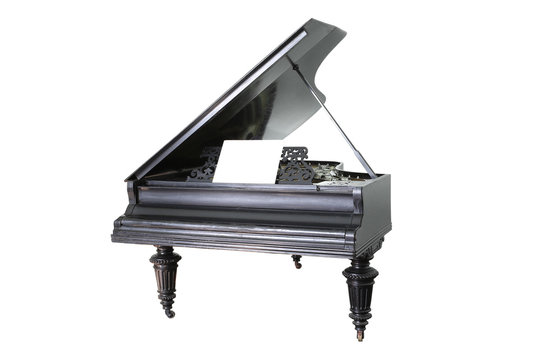 black old  piano